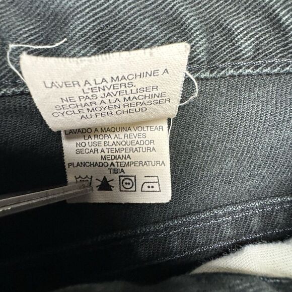 Vtg USA Harley Davidson Black Jeans Denim Women's Size 2 Long Classic Fit 24x33 - Picture 10 of 16